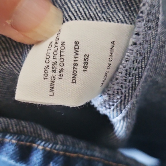 New W Tag MESHKI Baker Off-Shoulder Dark Denim Mini Dress Size Small - Picture 12 of 13